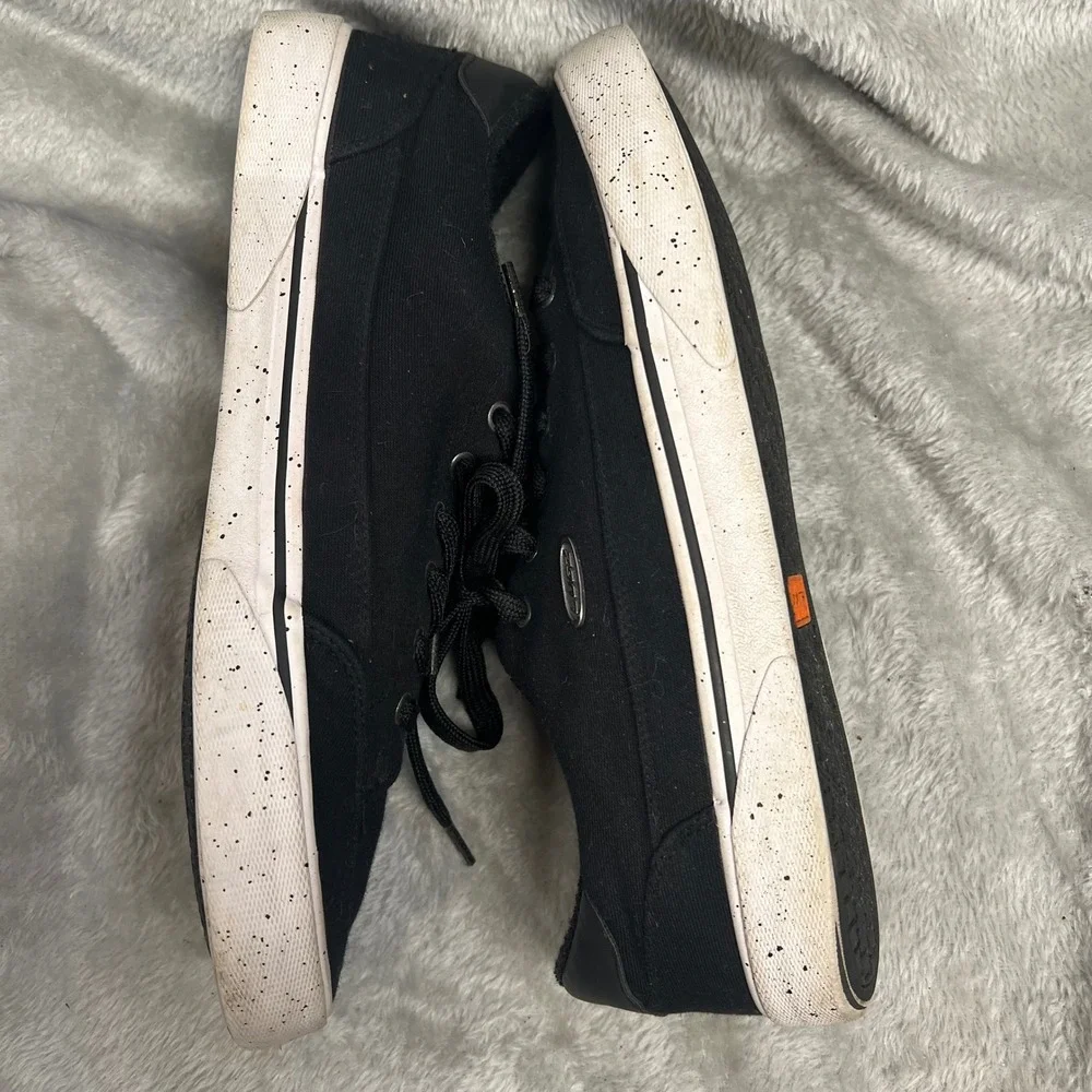Lugz Mens Black Size‎ 10 Canvas Low Top Sneakers Lace Up Skate Style Streetwear